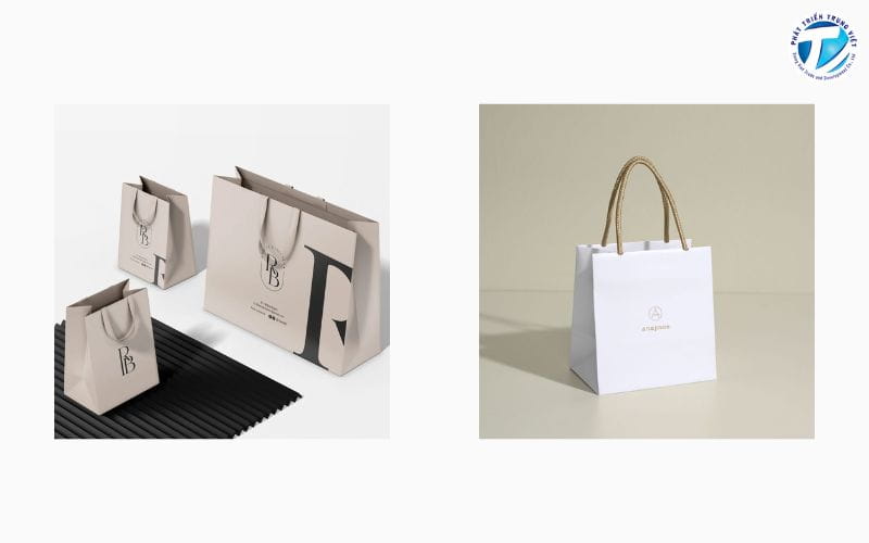 Túi giấy thiết kế riêng in logo doanh nghiệp 